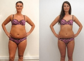 Favorite diet before and after photos.