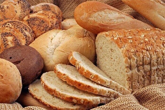 Bread is not prohibited for pancreatitis.