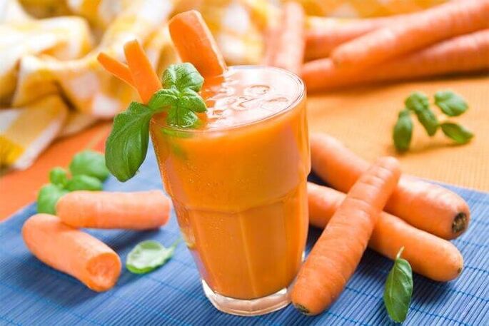 Carrot and apple juice is indicated for pancreatitis.