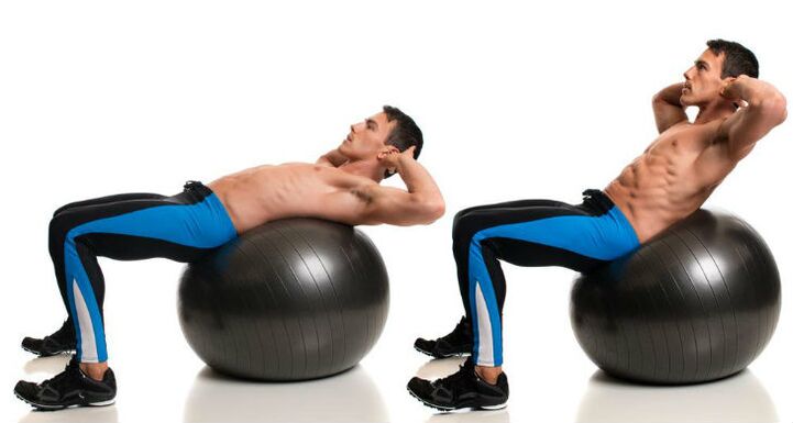 For upper abdominal pressure, spinning the ball is perfect.